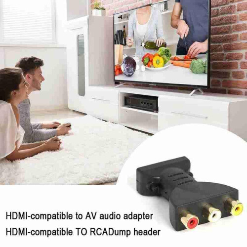 Υποδοχή καλωδίου HDMI σε AV Ψηφιακό σήμα AV Μετατροπέας εξαρτημάτων προσαρμ 2