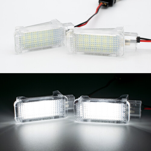 2 τμχ Xenon White LED Courtesy Under Door Footwell Light Φωτιστικό πορτμπαγ 1