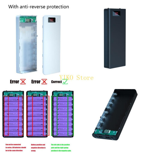 K32C 8x18650 for Case External Battery Storage Box for Shell For Ch