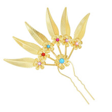 Elegant Crystal Filigree Hairpin Buyao for Girls Ancient Chinese Hairpin Traditional Hanfu Decorative Cosplay