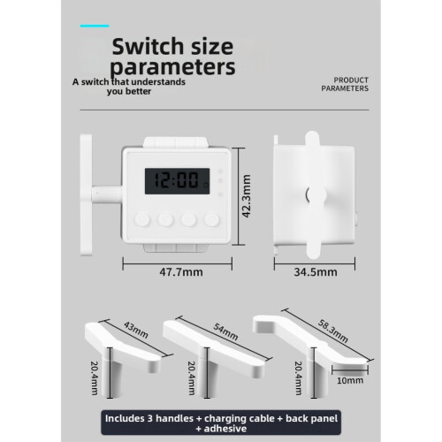 Automatic timer remote control with rf technology for lights long battery life and user friendly design for dorm and office 1