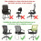 Memory Foam Headrest with Adjustable Height,Angle,Heavy-Duty Office Chair Headrest Attachment,Compatible with Desk,Computer 4