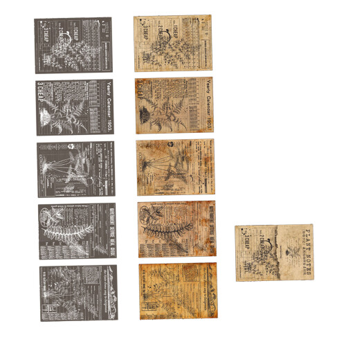 20 Blatt Pflanzenmaterial-Aufkleber, DIY-Handbuch, 1
