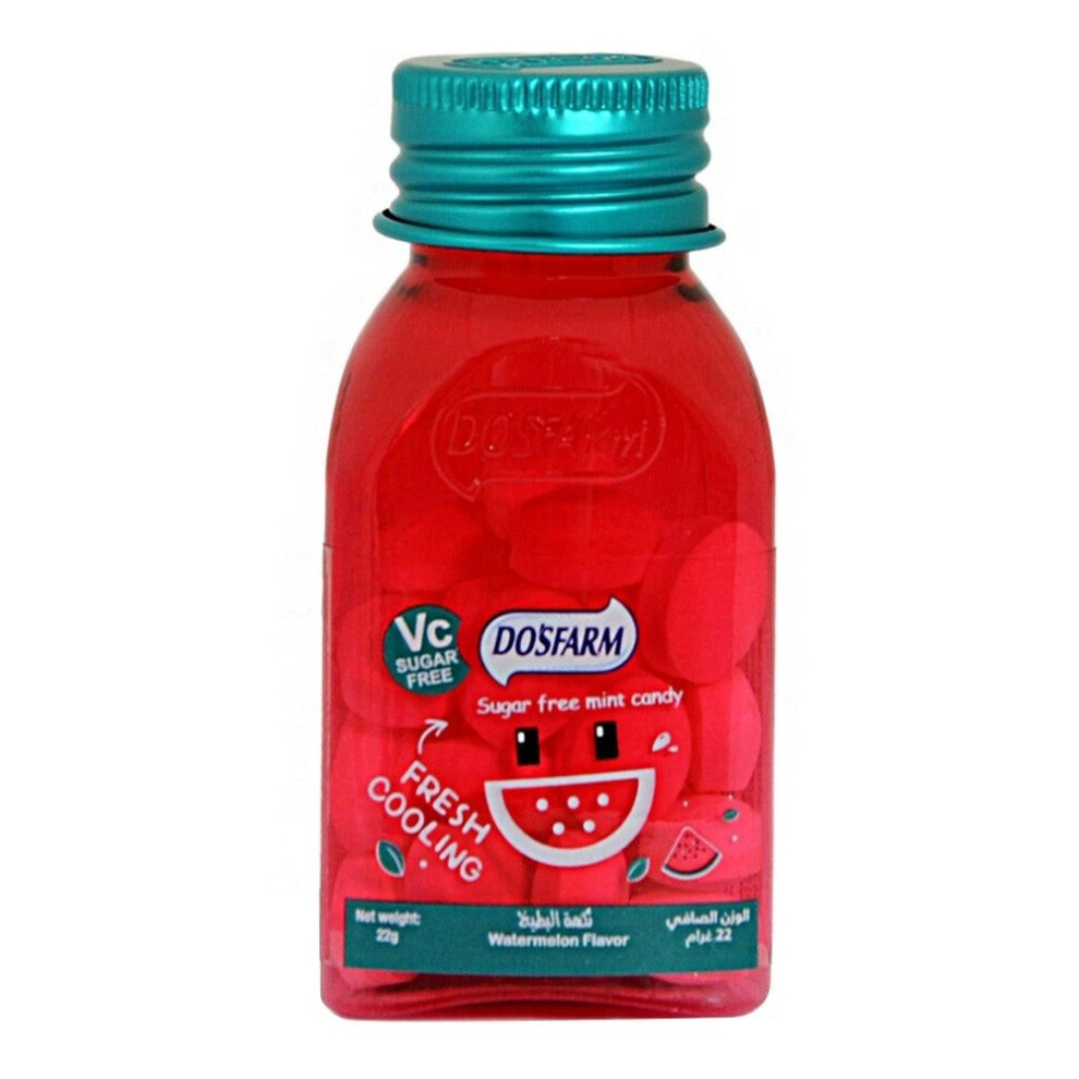 Dosfarm Sugar-Free Candy Watermelon | Vitamin C Refreshing Candy | 22g