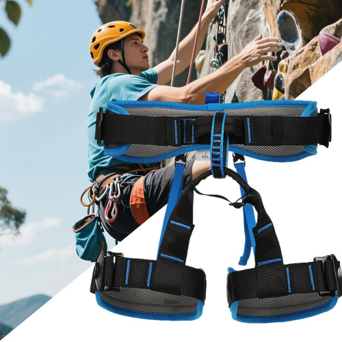 Men's harness for construction, tree climbing  performance adjustable gear 1