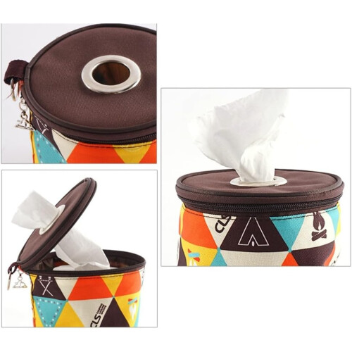 Compact storage bag for toilet paper for camping and hiking outdoors ( pattern) 1