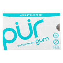 Pur Aspartame & Sugar-Free Wintergreen Chewing gum with Xylitol | 9 Pieces