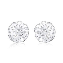 925 Silver Flower Stud Earrings Women Rose Earrings Fashion Silver Jewelry Valentine's Day Fashion Gift
