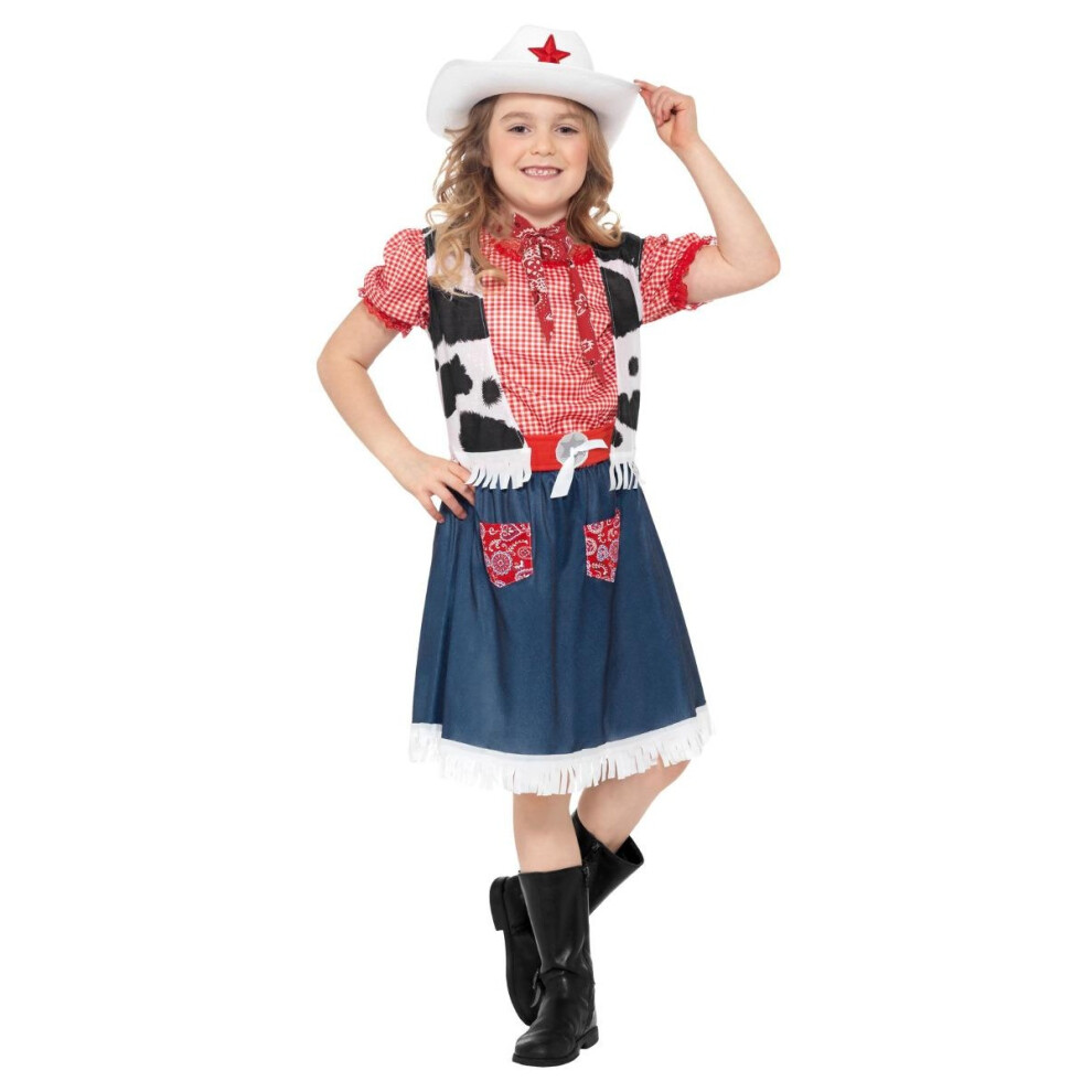 Smiffy's Girls Sweetie Cowgirl Costume Set Blue