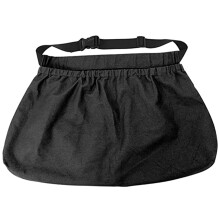 Gardening Apron with Adjustable Waist Belt and Large Pockets for Vegetable and Egg Harvesting Black