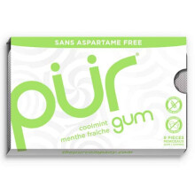 Pür 100% Xylitol Coolmint gum | Aspartame-Free, Sugar-Free, Vegan, & Cavity-Reducing 9 Pieces