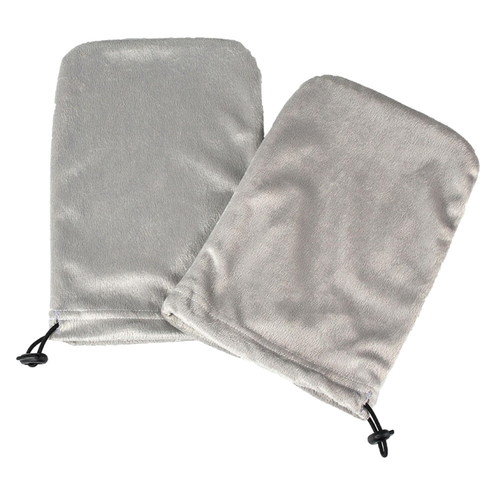 Gray Paraffin Wax Mitts For Hands And Feet, 20X28cm, Warm Nail Art Tools For Moisturizing And Spa Treatments