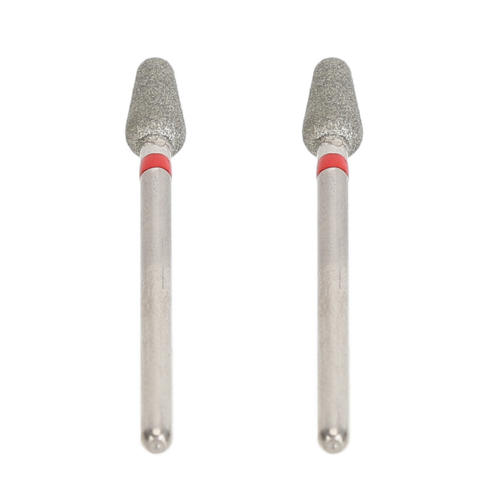 2pcs Tungsten Steel Nail Drill Bits for Dead Skin Removal Nail Polishing Head