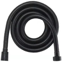 Shower hose, 1.5/2 m, black PVC shower hose, flexible shower hose for bathroom