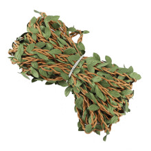 Natural Twine With Simulation Leaves, Heavy Duty And Multi-Use, Convenient For Diy Craft Accessories, Universal Decoration Vines For Home, Garden, Wed