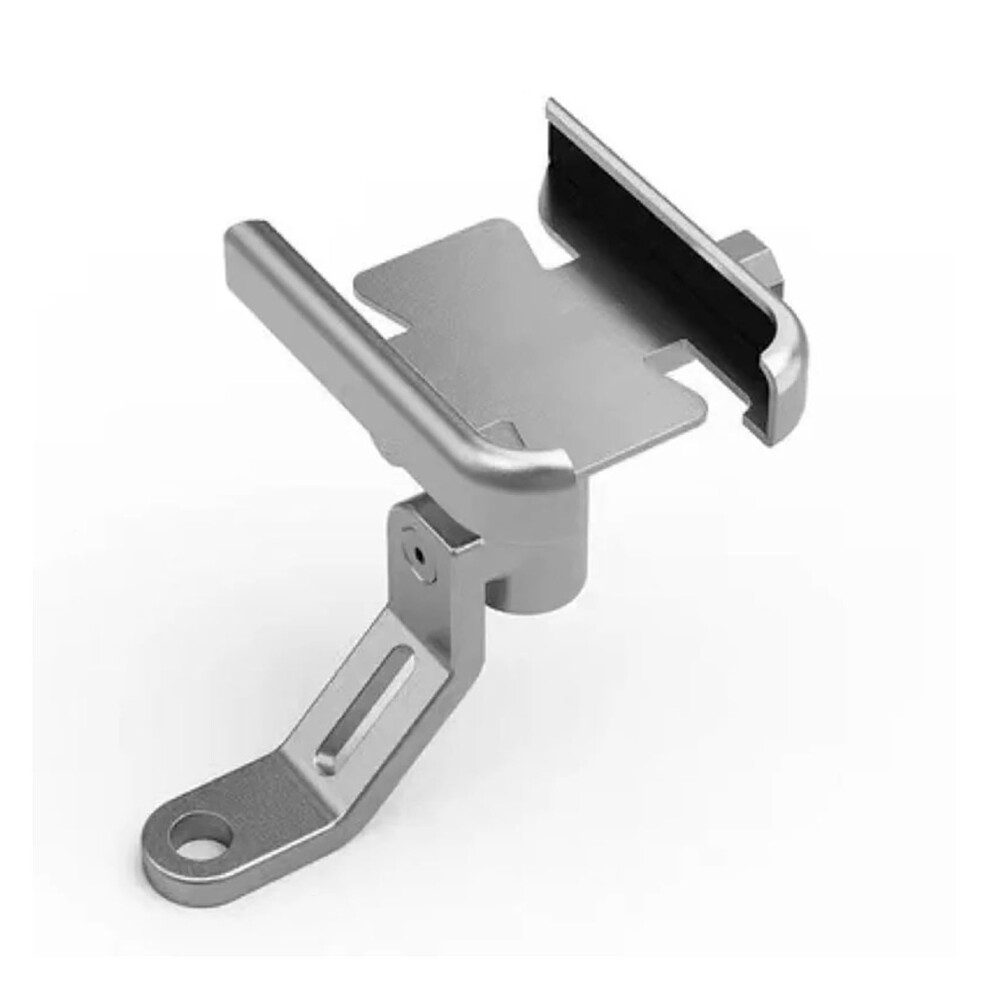 Motorcycle Phone Mount Gps Holder For Yamaha R15 V3 20172020 360 Rotation Mirror Type Silver 9347817893687
