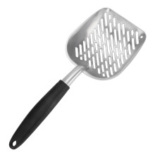 Solução de limpeza sem esforço, pá de metal para areia de gato, junta durável de longa duração, material resistente à corrosão, cabo