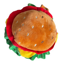 Haustierfreundliche Materialien: Fuzzyard Foodie Plüschkissen, Quietschspielzeug für Ihr Haustier, verstellbar für verschiedene Rassegrößen,