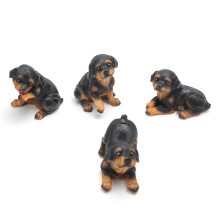 Puppybeeldjes van hars, schattige hondenmodellen voor bureau- en tuindecoratie, handgemaakte ornamenten van hars, miniatuur decoratieve beeldjes met
