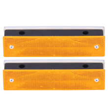 Electric Vehicle Reflector Solar-Powered Road Delineators High Reflectivity Rectangular Reflective Lane Markers For Driveway Highway Garage Safety