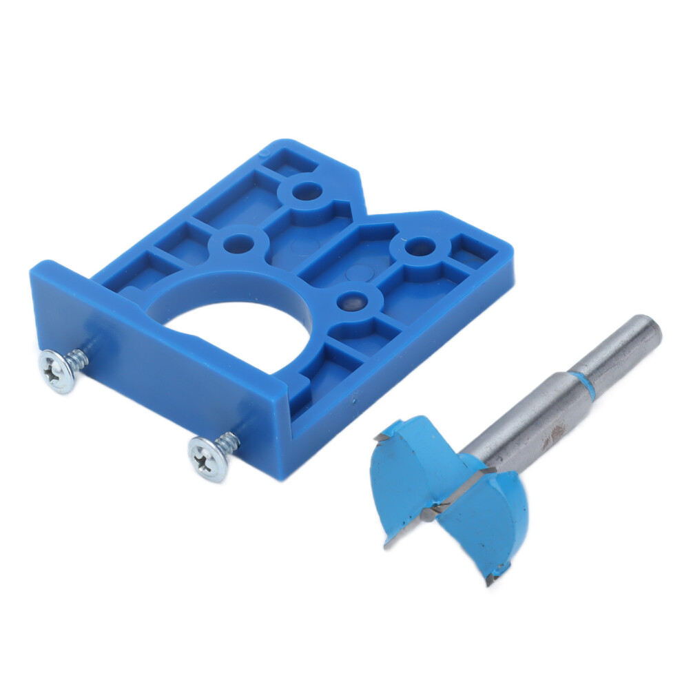 Borehole Locator For Woodworking, Hinge Positioning Tool With Adjustable Depth Concealed Drilling Tool And Forstner Bit, Drilling Positioning Plate 9340258767869