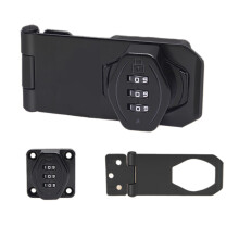 Fashionable Elegant Hasp Latches Lock for-4 inch gentleman bla