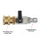 3/8 Inch Air Valves Brass Quick Connection Fitting for Easy 4