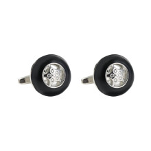 Men's Cufflinks 1 Pair DiamondStudded Cufflinks with Cutout Cufflinks with French Blazer Shirt for Men
