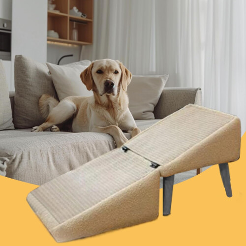 Pet Ramp, Foldable Design, Easy Carry, Safe Access for Bedside, Couch, Sofa 1