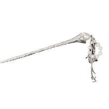 Chinese Hair Rods with Tassels Hairpin for Updo Pearl