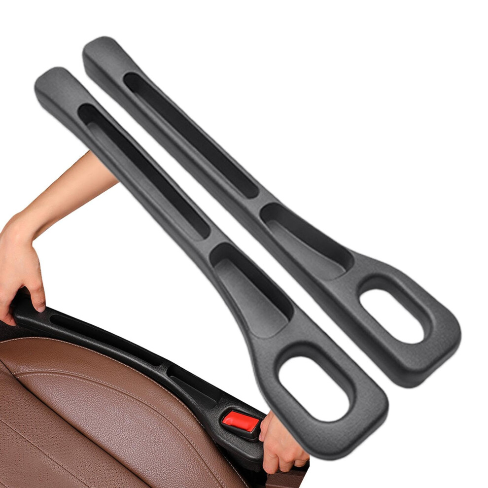 2Pcs Car Seat Gap Filler And Organizer, Front Seat Crevice Storage Box, Fits Most Vehicles, Black 9189345200601