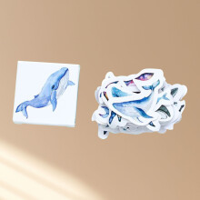 45 Pcs Whale Ocean Animal Scrapbooking Stickers Self Adhesive for DIY Photo Albums