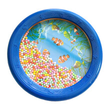 Blauer Fisch Muster Wellenkugel Ozeandrommel 15 cm Kunststoff Lernpercussion