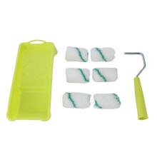 Mini Paint Roller Kit, Small Paint Roller Set Easy to Clean Control DIY Painting Tools for DIY Paintings Home Decoration, Paint Roller Sleeves