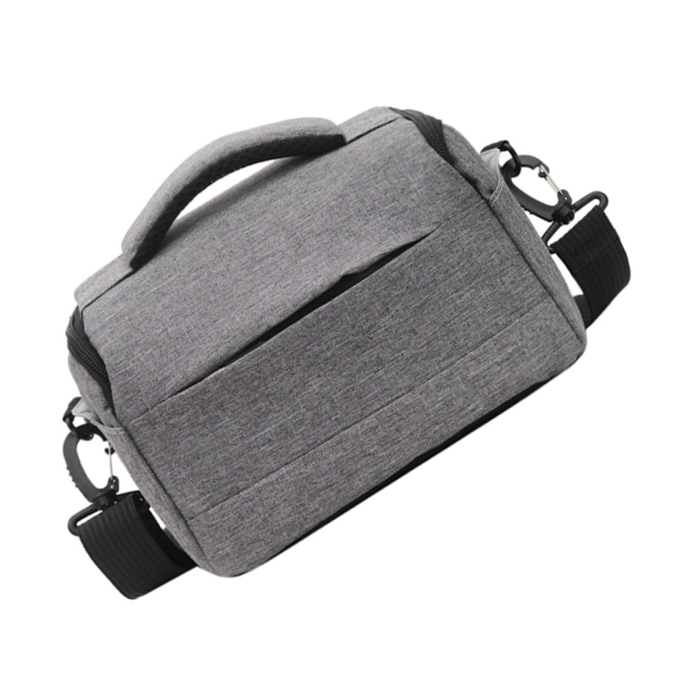 Camera Pouch Nylon Carrying Bag With Comfortable Shoulder Straps And Smooth Zipper For Travel Color Grey 9382693597335