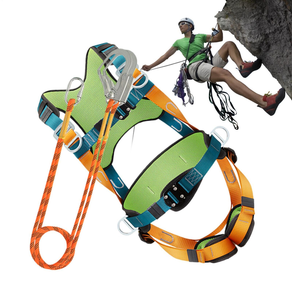 Safety Harness For Fall Protection, Full Body Belt With Shockabsorbing Lead, Comfortable Seat 9347817895674