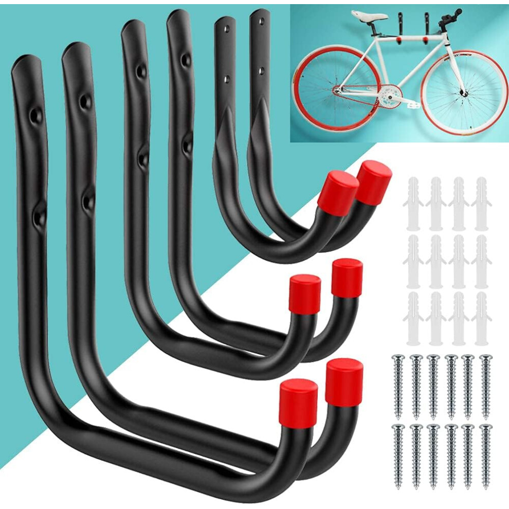 High-Quality Steel Utility Hooks, Wall-Mounted Heavy Duty Garage Storage Solutions, Durable And Sturdy Tubular Metal Hangers For Bicycles Tools And Mo 9301476121444
