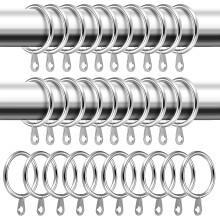 Stylish Curtain Companions, Easy to Use Iron Hooks, Suitable for Hanging Drapery, Decorative and Rustproof, Wide Application, Silver, 25PCS