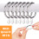Decorative Window Hardware, Durable Plating Iron Rings, Easy Installation for Hanging Drapery, Wide Application, Rustproof and Sophisticated, Silver, 6