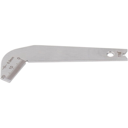 Stainless Steel Drill Bit Sharpening Gauge - Accurate Sharpening Tool for Workshop, Durable and Easy to Use 1