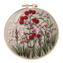 DIY Hand Embroidery, Complete Starter Kit with Detailed Instructions, Floral Embroidery Patterns for Embroidery Lovers, Suitable for Creative Gifts an