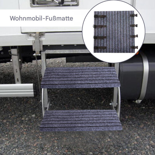 Motorhome step cover  46 cm width support feet for caravans  Adjustable step pad 1