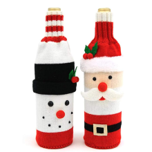 Christmas Home Decorations, High Quality Knitted Fabric Wine Bottle Covers, Perfect for Multi-scene Use During the Festive Season
