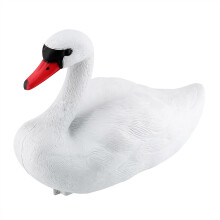 Graceful Swan Decoy, Waterproof Floating Decoration For Garden Pond, Anatomically Perfect Body Adds A Serene Ambience To Your Outdoor Oasis (White)