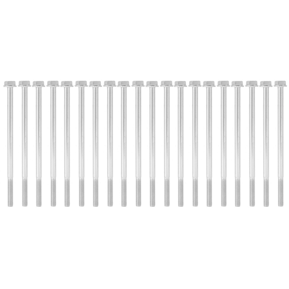 Hex Head Screws Stainless Steel 304 High Strength Fully Threaded External Hex Drive Anti-Corrosion Socket Cap Head Screws For Wide Application Diy 9340258757846