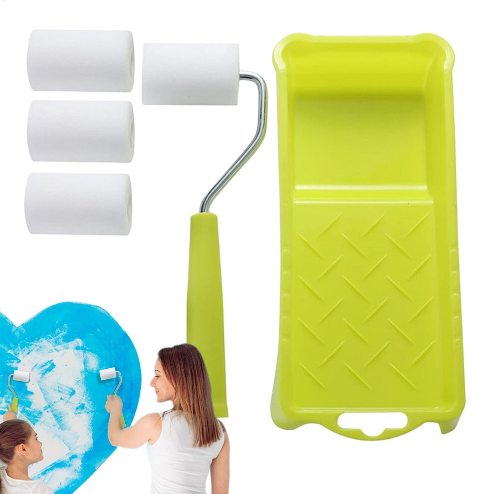 Paint Roller Kit Paint Edger Roller Brush, Cleaning Edge Painting Tool Multifunctional Paint Edger Roller Brush 9382693598431
