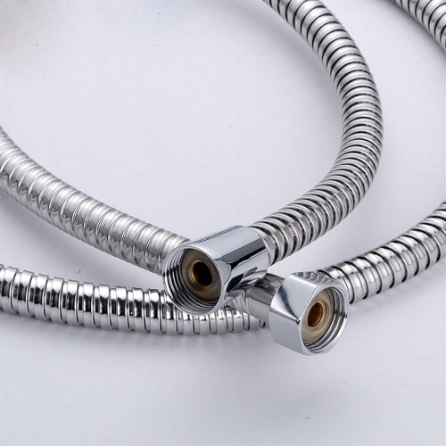 Copper handheld shower hose, extra long chromeplated with brass 2