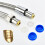 Copper handheld shower hose, extra long chromeplated with brass 2