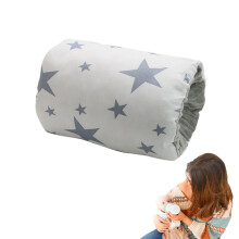 Soft Cotton Nursing Pillow for Breastfeeding and Bottle Feeding, Anti-Spit Arm Support for Newborns