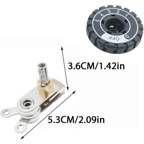 Iron Thermostat Replacement with Adjustable Knob, Stainless Steel Electric Iron Temperature Controller 2